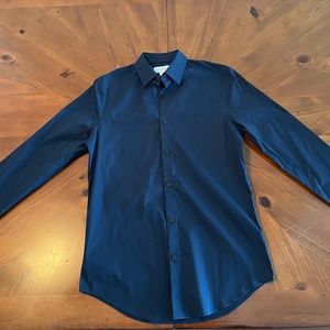 Unworn Navy Dress Shirt by Calvin Klein Size: XS